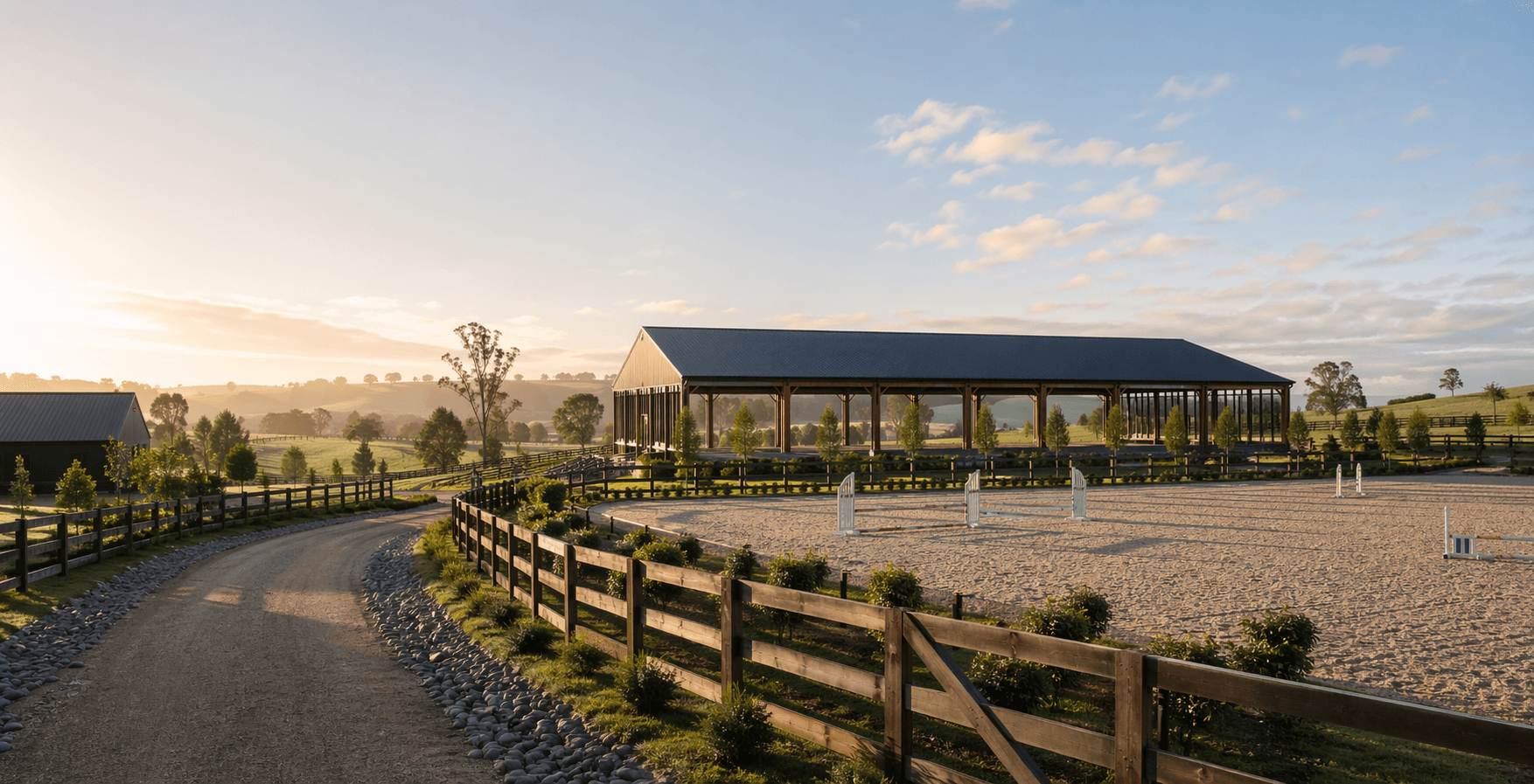 All-weather Arena 3 at Abderry Equine Services